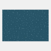 ミッドセンチュリーカラフルクリスマスオーナメントデザイン ラッピングペーパーシート (正面2)