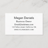 ミッドセンチュリーカラフルハーフサークルカスタム 名刺 (裏面)