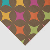 ミッドセンチュリーカラフルレトロスターバストパターン 薄葉紙 (詳細)