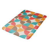 ミッドセンチュリーカラフル抽象芸術半円 バスマット (アングル)