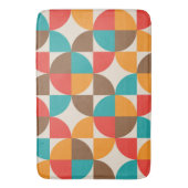 ミッドセンチュリーカラフル抽象芸術半円 バスマット (正面縦)