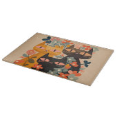 ミッドセンチュリーキャットカットボード、ガラス切断ボード カッティングボード (角)