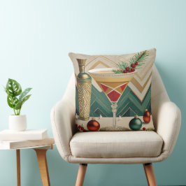 ミッドセンチュリークリスマスカクテルパーティーハッピーアワー クッション