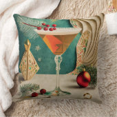 ミッドセンチュリークリスマスカクテルパーティーハッピーアワー クッション (ブランケット)