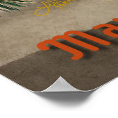 ミッドセンチュリークリスマスカクテルパーティーハッピーアワー ポスター (角)