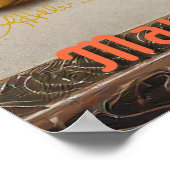 ミッドセンチュリークリスマスカクテルパーティーハッピーアワー ポスター (角)