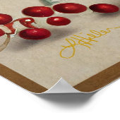 ミッドセンチュリークリスマスカクテルパーティーハッピーアワー ポスター (角)