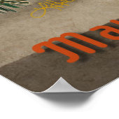 ミッドセンチュリークリスマスカクテルパーティーハッピーアワー ポスター (角)