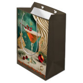 ミッドセンチュリークリスマスカクテルパーティーハッピーアワー ミディアムペーパーバッグ (裏面アングル)