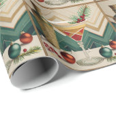 ミッドセンチュリークリスマスカクテルパーティーハッピーアワー ラッピングペーパー (ロールコーナー)
