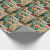 ミッドセンチュリークリスマスカクテルパーティーハッピーアワー ラッピングペーパー (角)