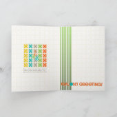 ミッドセンチュリークリスマスカード カード (内部)