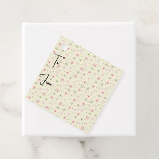 ミッドセンチュリークリスマススターバストギフトラベル フェイバータグ (インサイチュ)