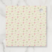 ミッドセンチュリークリスマススターバストギフトラベル フェイバータグ (裏面)