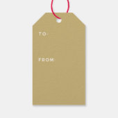 ミッドセンチュリークリスマススノーフレークオーナメントギフトラベル ギフトタグ (裏面)