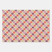 ミッドセンチュリークリスマススノーフレークオーナメント ラッピングペーパーシート (正面)