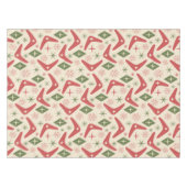 ミッドセンチュリークリスマスブーメランダイヤモンド テーブルクロス (正面(横))