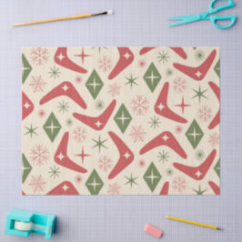 ミッドセンチュリークリスマスブーメランダイヤモンド 薄葉紙