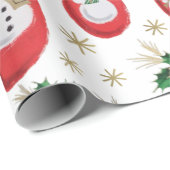 ミッドセンチュリークリスマスミッテン ラッピングペーパー (ロールコーナー)