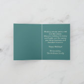 ミッドセンチュリークリスマス カード (内部)