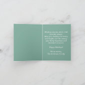 ミッドセンチュリークリスマス カード (内部)