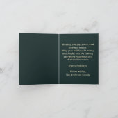 ミッドセンチュリークリスマス カード (内部)