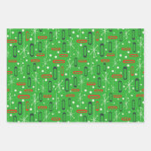 ミッドセンチュリークリスマス ラッピングペーパーシート (正面3)