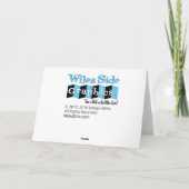 ミッドセンチュリーグギークリスマスカード:青 シーズンカード (裏面)