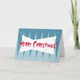 ミッドセンチュリーグギークリスマスカード：青 シーズンカード