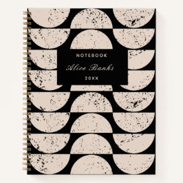 ミッドセンチュリーグランジサークル&スクリプト名 ノートブック