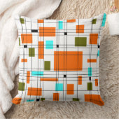 ミッドセンチュリーグリッド クッション (ブランケット)