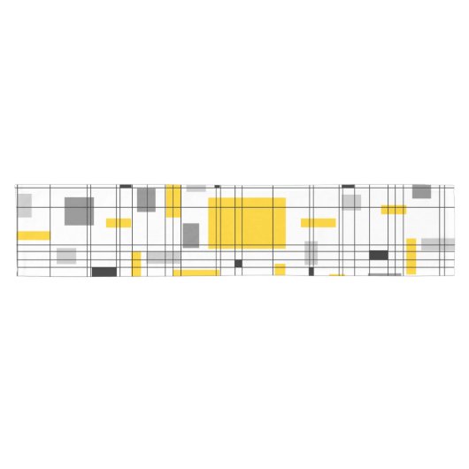 ミッドセンチュリーグリッド ショートテーブルランナー (横)