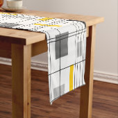 ミッドセンチュリーグリッド ショートテーブルランナー (インサイチュ)