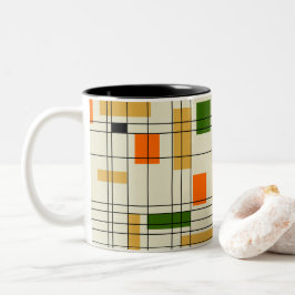ミッドセンチュリーグリッド ツートーンマグカップ