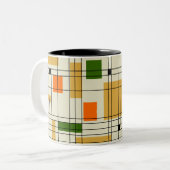 ミッドセンチュリーグリッド ツートーンマグカップ (正面左)