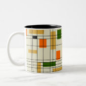 ミッドセンチュリーグリッド ツートーンマグカップ (左)