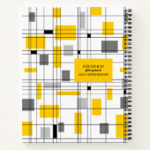 ミッドセンチュリーグリッド ノートブック (裏面)