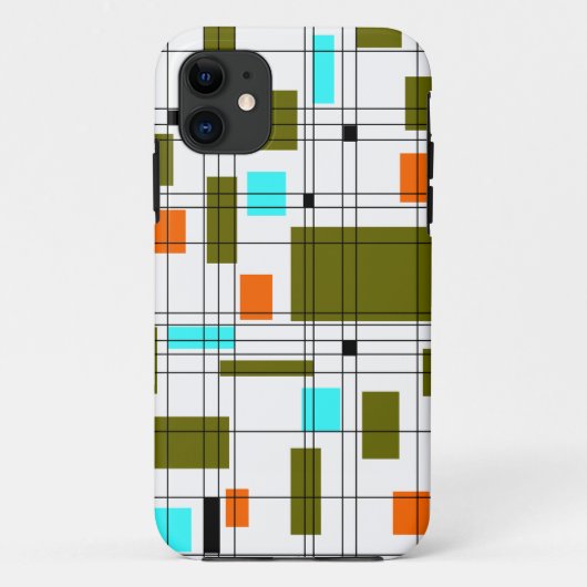 ミッドセンチュリーグリッド Case-Mate iPhoneケース (裏面)