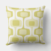 ミッドセンチュリーグレーイエローコネクトボックスレトロパターン クッション (裏面)