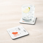 ミッドセンチュリーグレーパターンチェアシルエット コースター (右側)