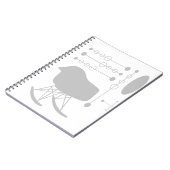 ミッドセンチュリーグレーパターンチェアシルエット ノートブック