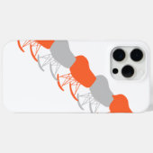 ミッドセンチュリーグレーパターンチェアシルエット Case-Mate iPhoneケース (裏面 (横))