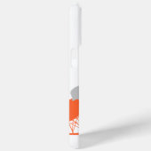 ミッドセンチュリーグレーパターンチェアシルエット Case-Mate iPhoneケース (裏面 / 右)