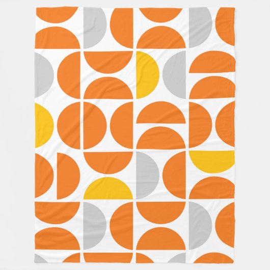 ミッドセンチュリーサニータイル フリースブランケット (正面)