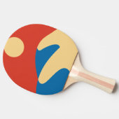 ミッドセンチュリーサハラ砂漠モダンウォールアート 卓球ラケット (横)