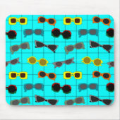 ミッドセンチュリーサングラスモダンズ マウスパッド (正面)