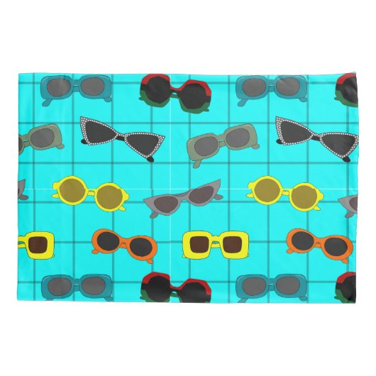 ミッドセンチュリーサングラスモダンズ 枕カバー (裏面)