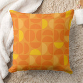 ミッドセンチュリーサンセットタイル装飾用クッション クッション (ブランケット)