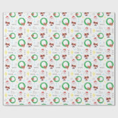 ミッドセンチュリーサンタ ラッピングペーパー (フラット)