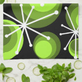 ミッドセンチュリーサークルスターバストシャルトゥルーズ キッチンタオル (折り畳み)